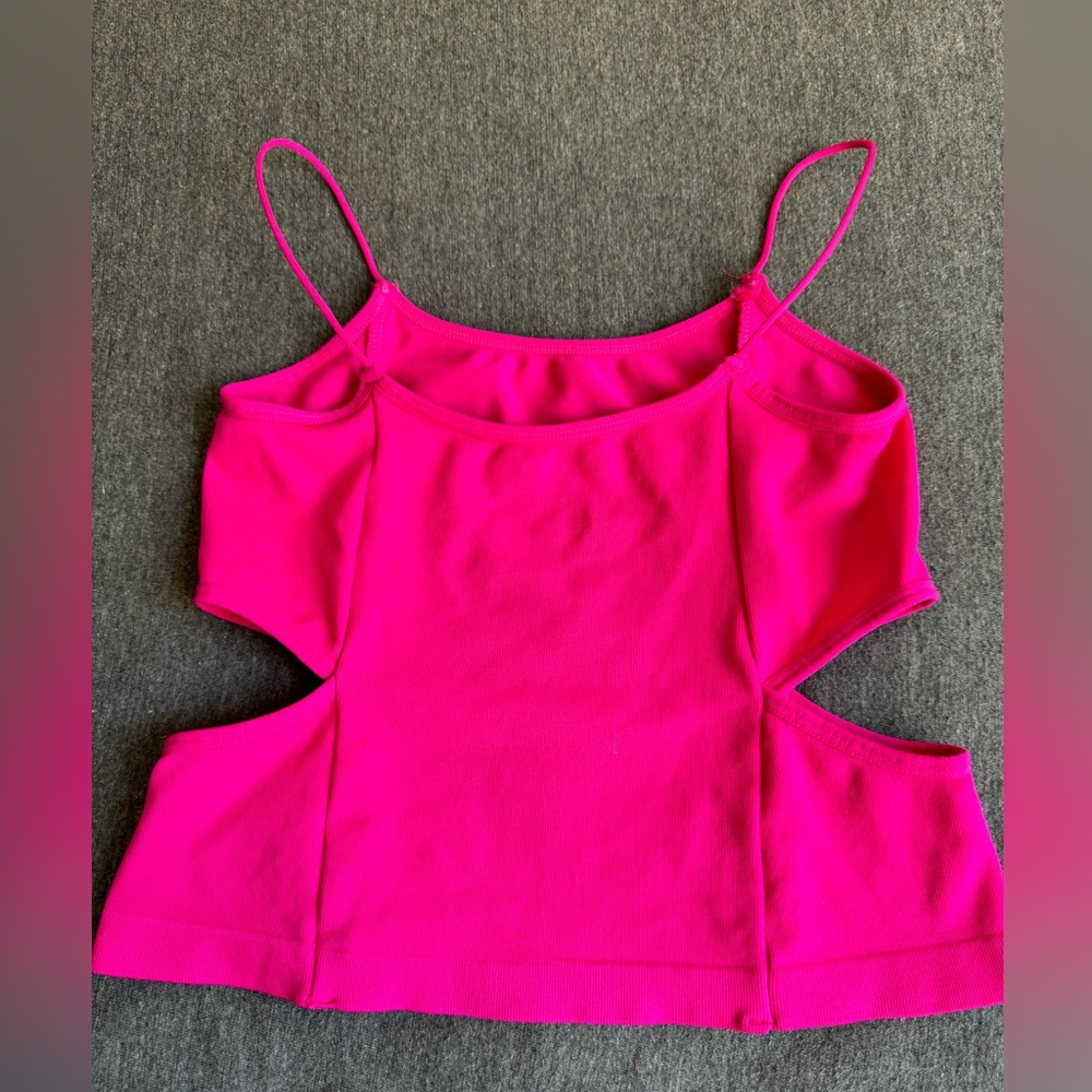 Hot Pink Tank Top (open sides)